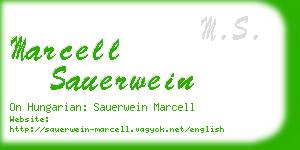 marcell sauerwein business card